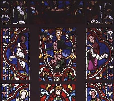 Fönster som föreställer Isaias träd, ca 1210-45 av French School