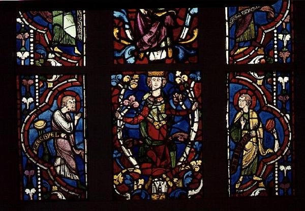 Fönster föreställande Jesses träd, ca 1210-45 av French School