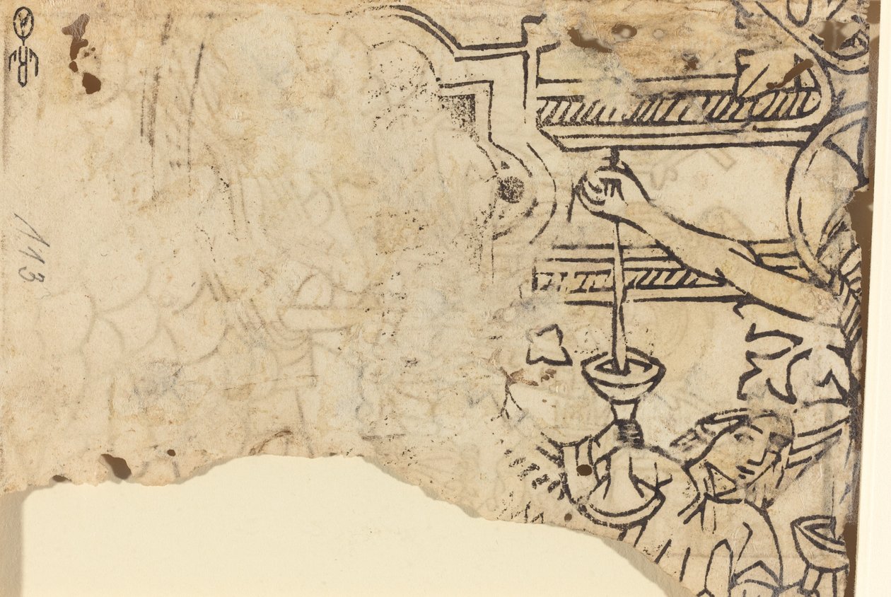 Kristus på ett guldsmedskors av French 15th Century