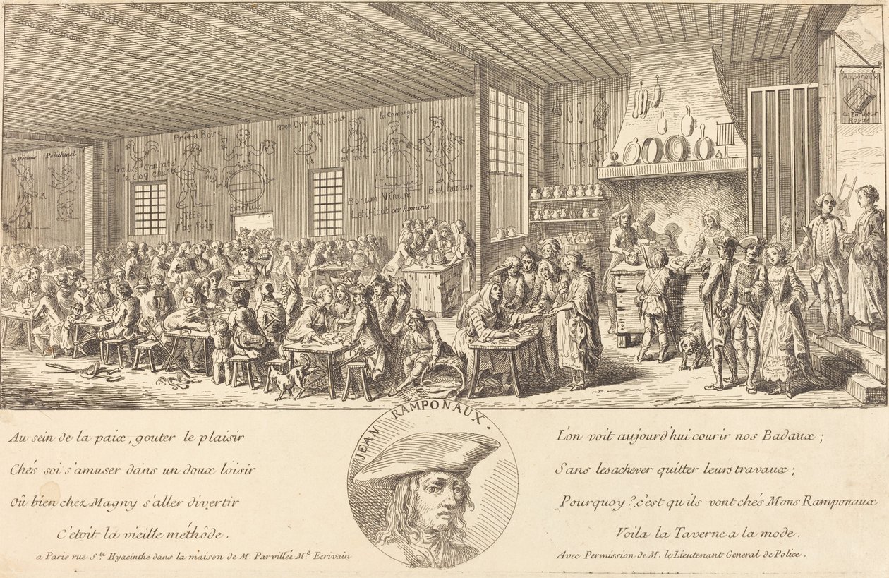 Kabaret av Ramponaux av French 18th Century