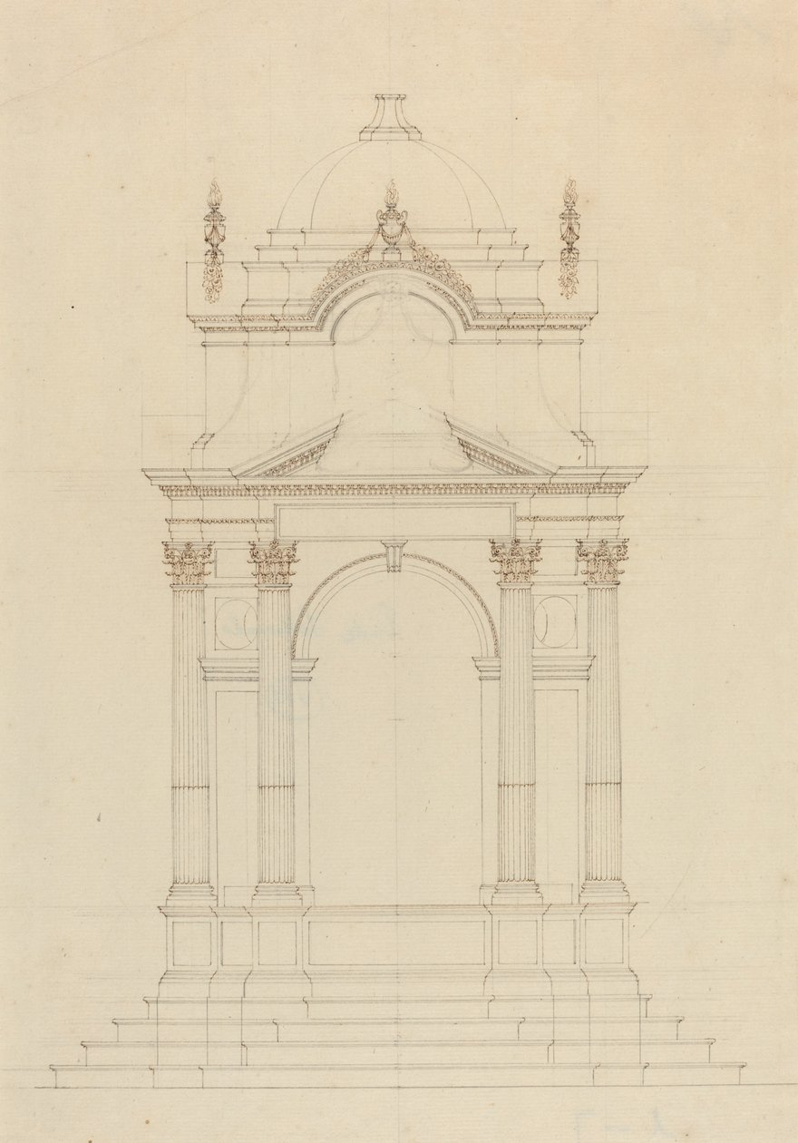 Baldaquin スウェーデンのデザイン av French 18th Century