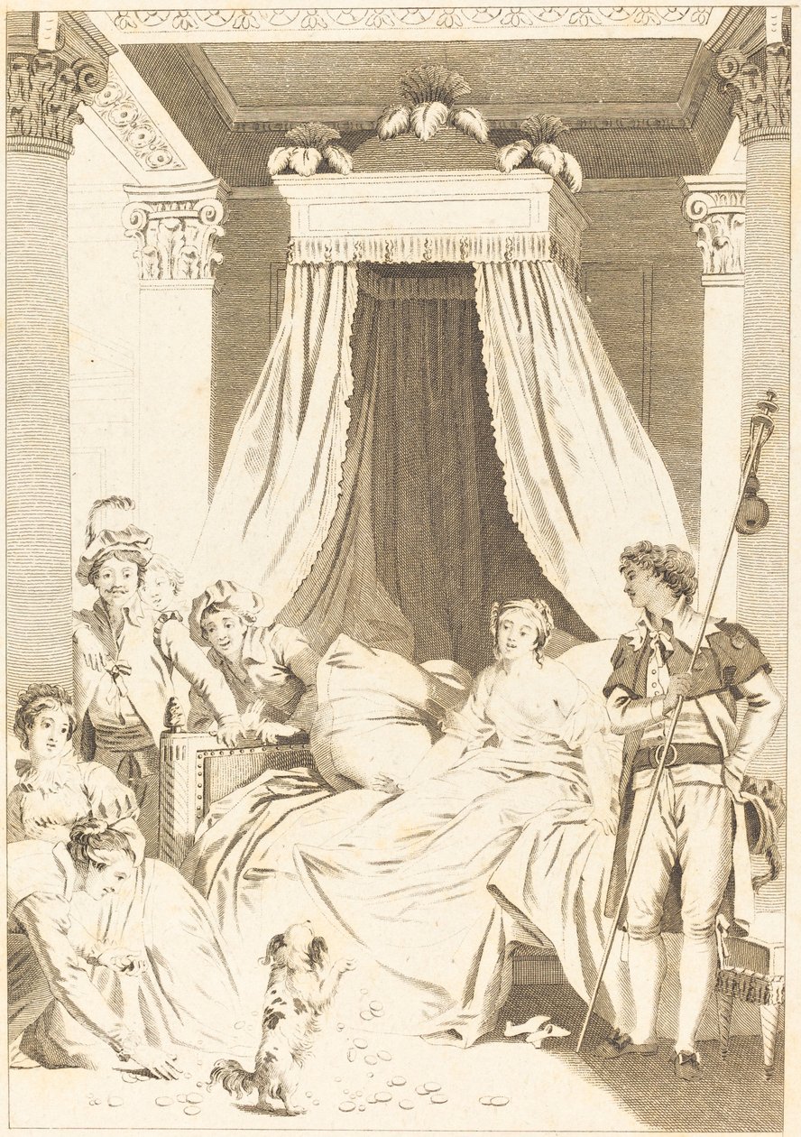 Den lilla hunden av French 18th Century