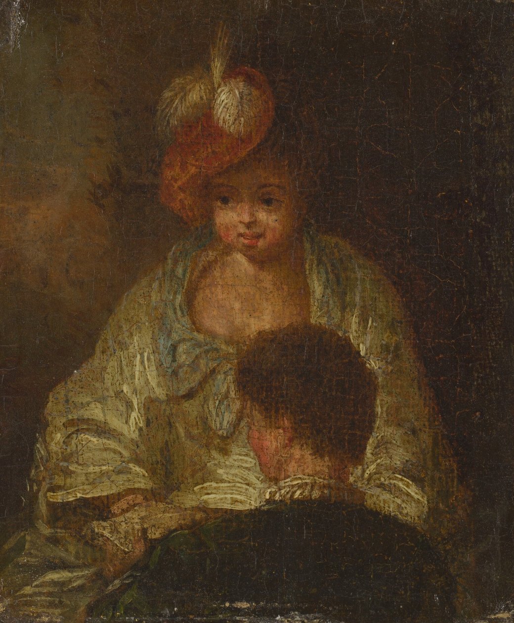 Ung kvinna och man av French 18th Century