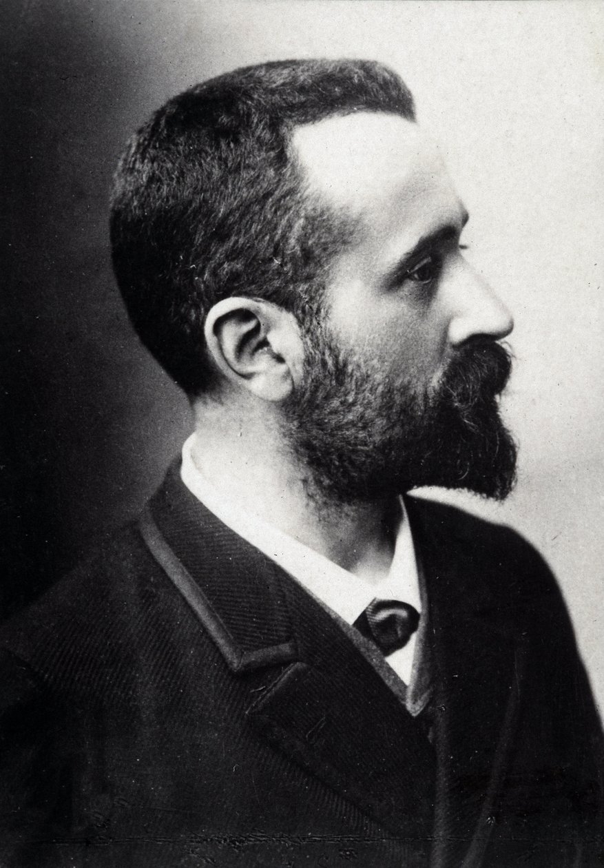 Alphonse Bertillon (1853-1914), fransk forskare, skapare av antropometri. av French Photographer