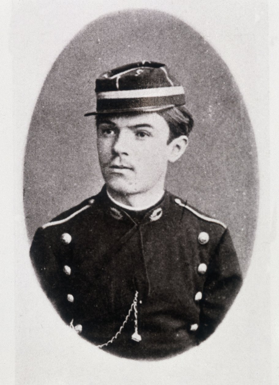 Henri Poincaré, student vid Ecole Polytechnique - Bibl. från Ecole Polytechnique av French Photographer