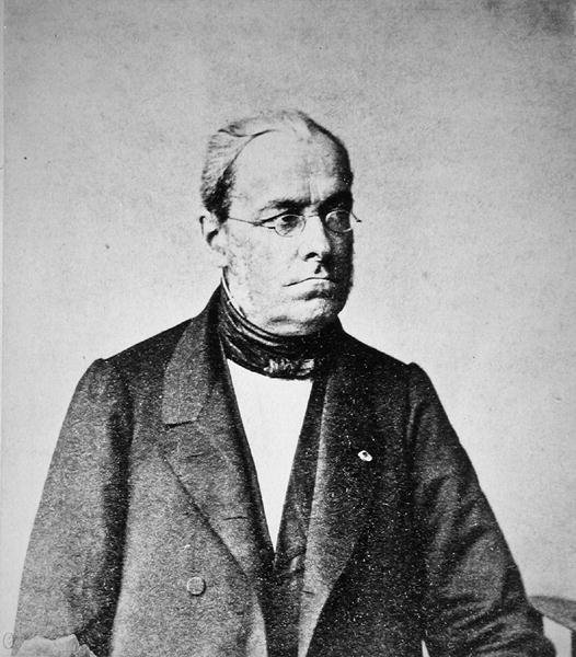 Jules Dupuit (1804-66) c.1860 (s/v foto) av French Photographer