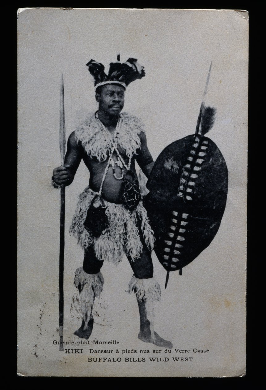 Kiki, dansare som uppträdde barfota på krossat glas, Buffalo Bill (William Frederick Cody av French Photographer