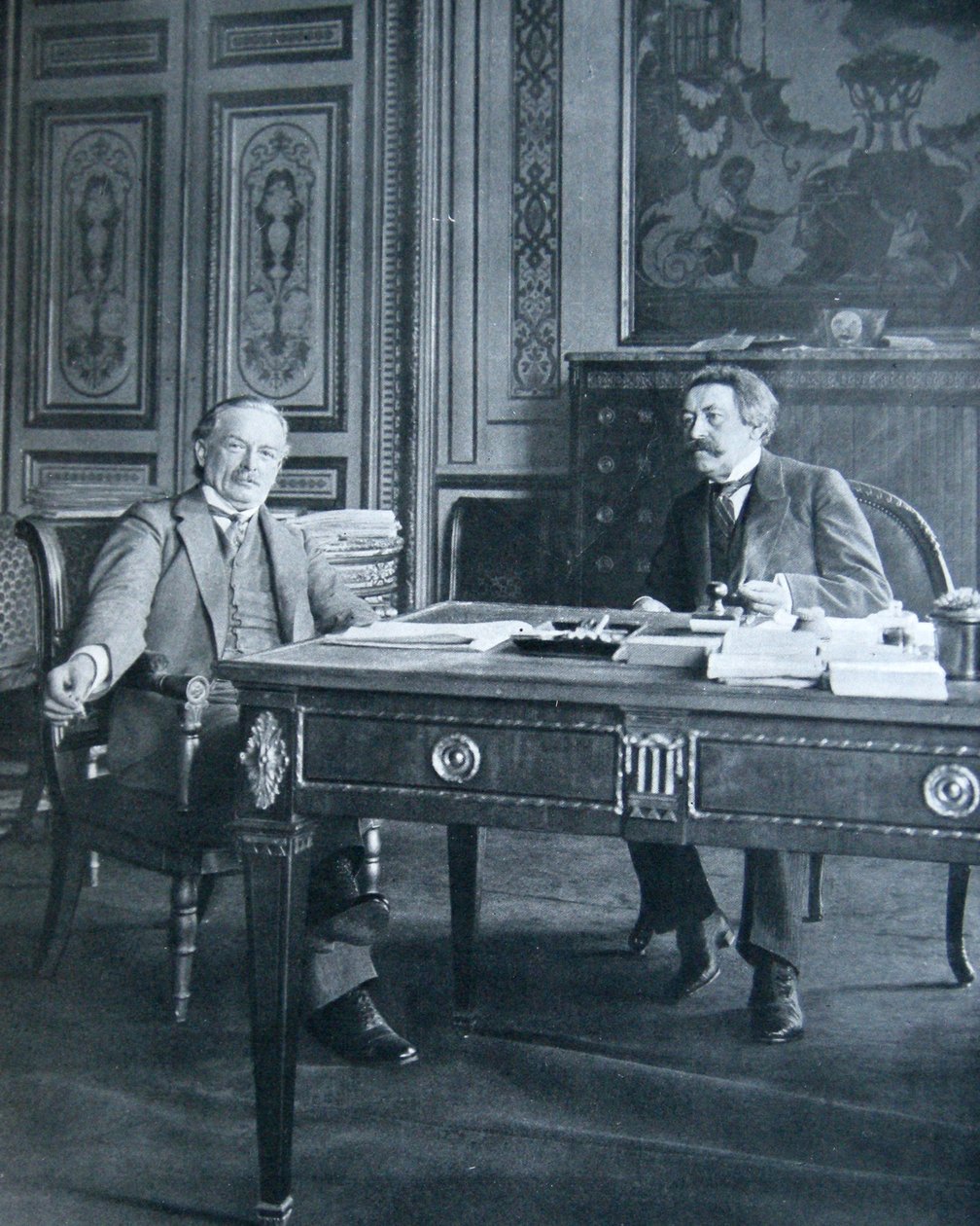 Lloyd George och Aristide Briand, 1916 av French Photographer