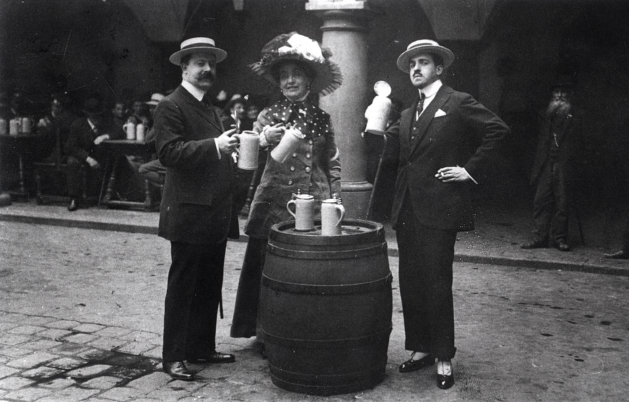 Madeleine Lemaire (1845-1928) och Reynaldo Hahn (1875-1947) av French Photographer