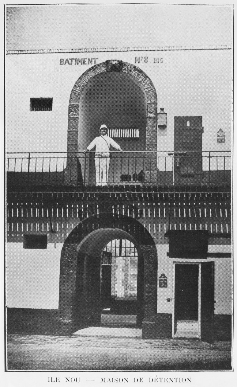 Nya Kaledonien, Isle of Nou, House of Detention, från La Depeche Coloniale, 1903 av French Photographer