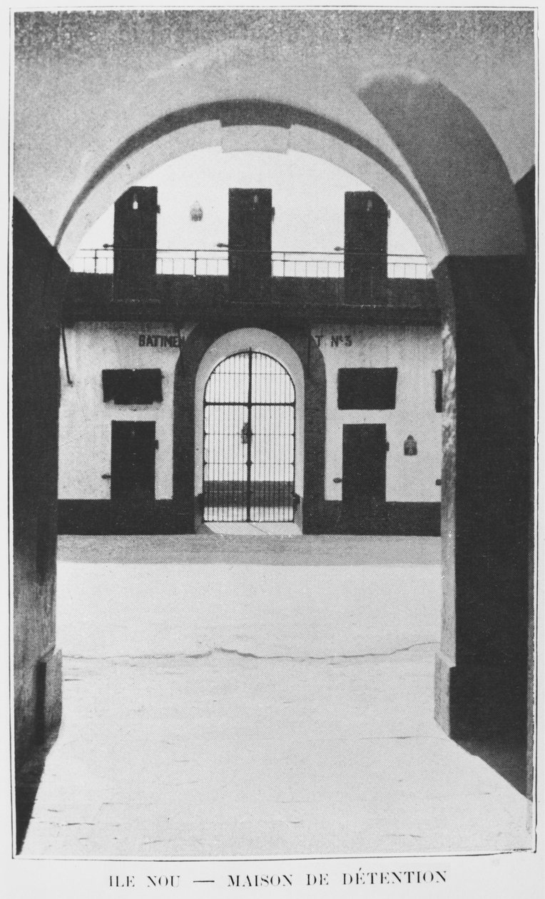 Nya Kaledonien, Isle of Nou, House of Detention, från La Depeche coloniale, 1903 av French Photographer