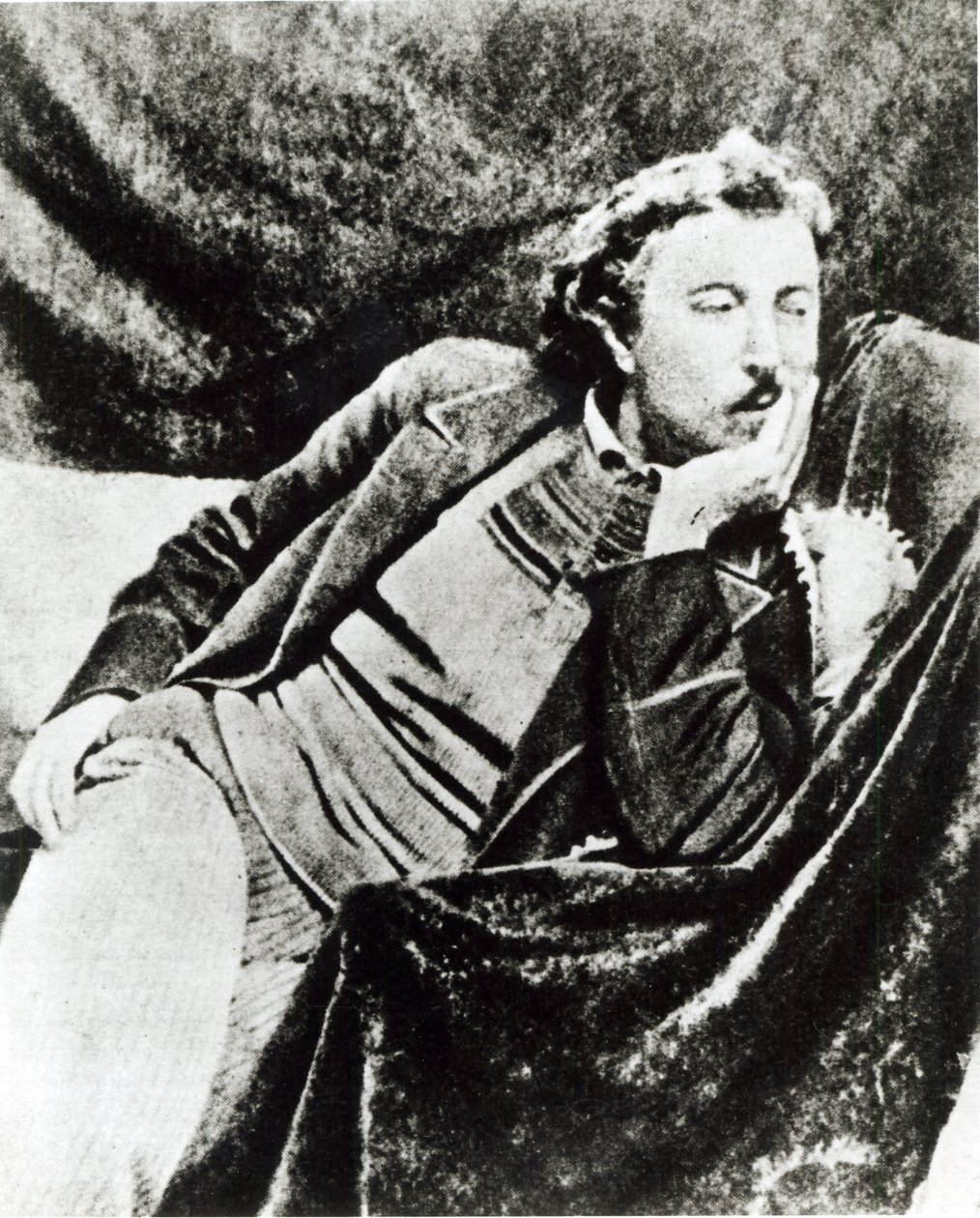 Paul Gauguin (1848-1903) (svartvitt foto) av French Photographer