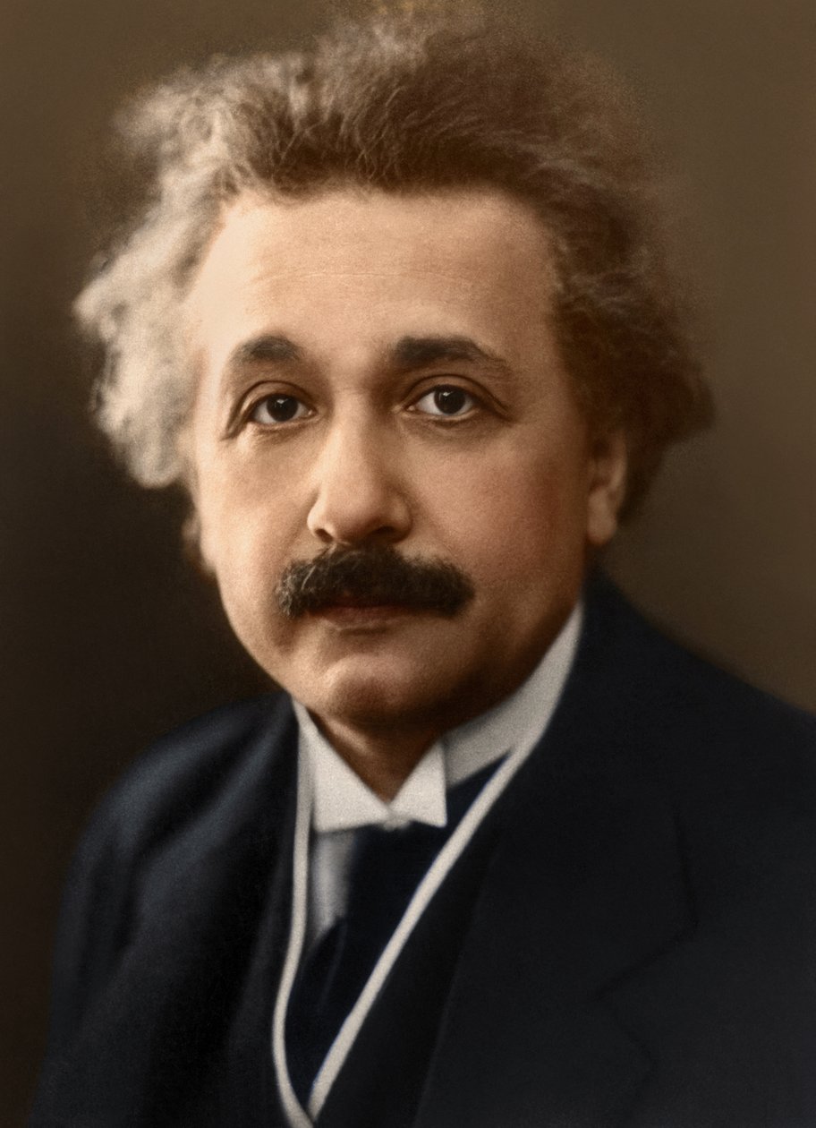 Porträtt av Albert Einstein ca 1922 (foto) av French Photographer