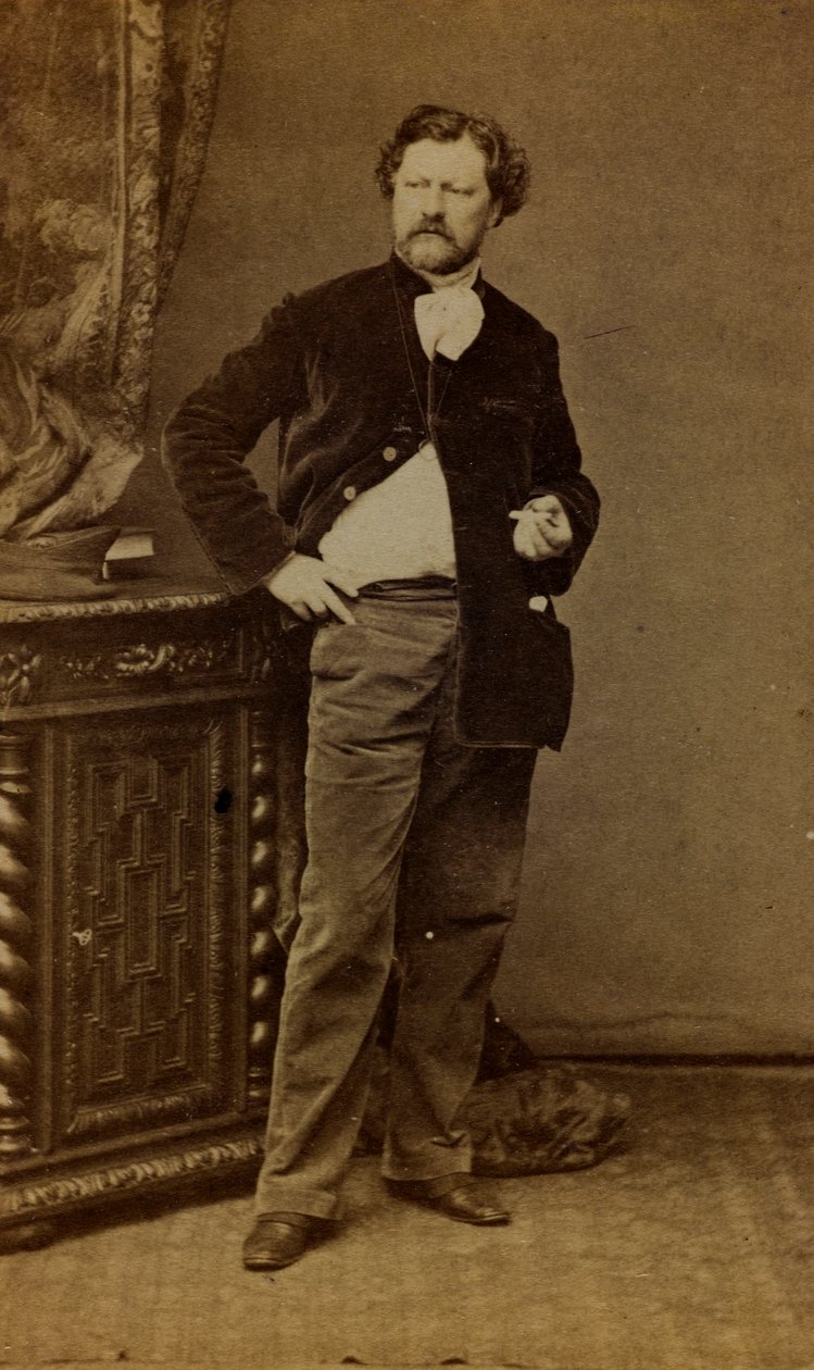 Porträtt av Alexandre Bida (s/v foto) av French Photographer