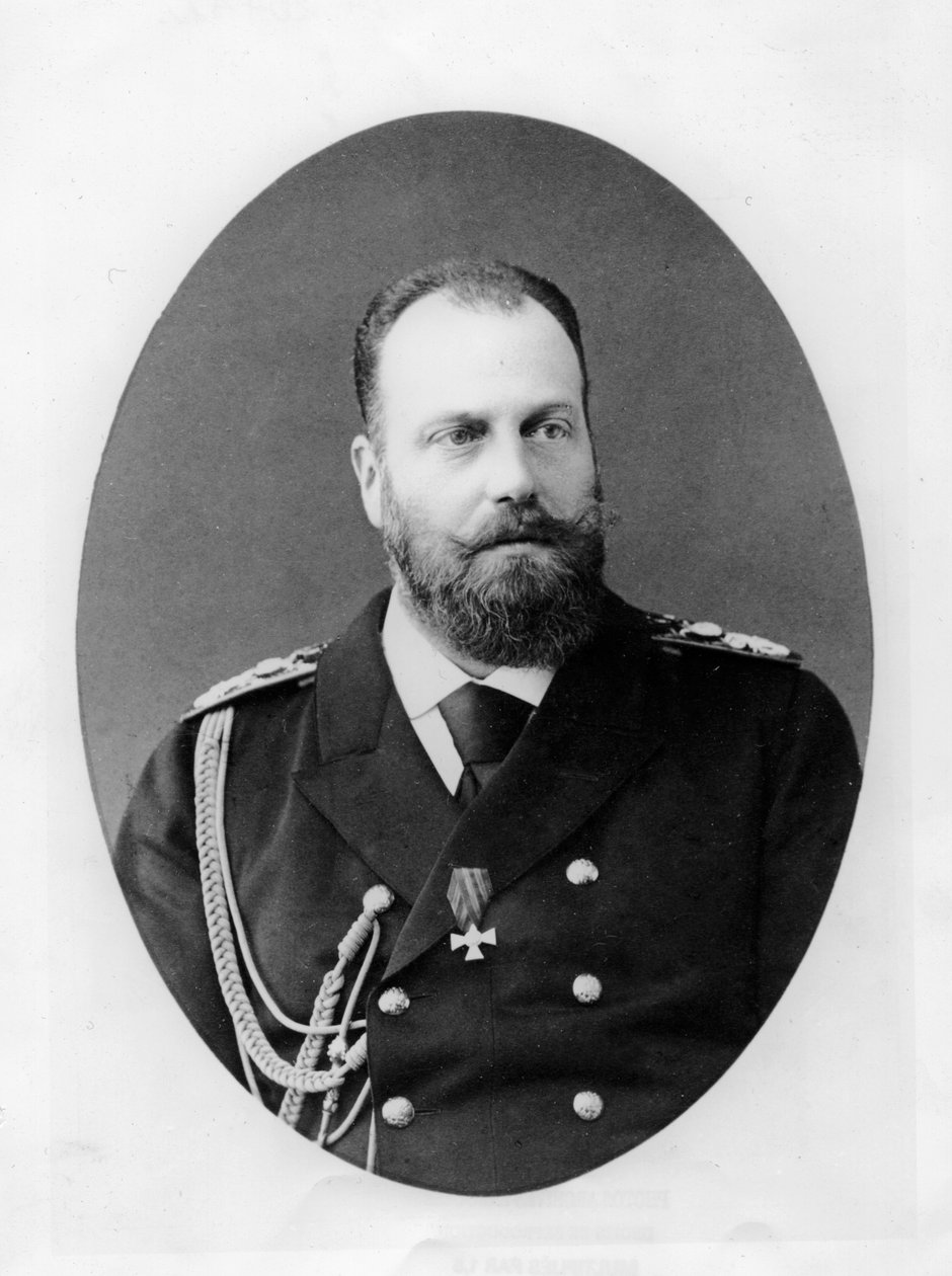 Porträtt av Alexis Alexandrovitch Romanov, storhertig av Ryssland av French Photographer