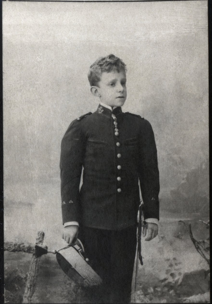Porträtt av Alfonso XIII av Spanien (1886-1941), kung av Spanien. av French Photographer