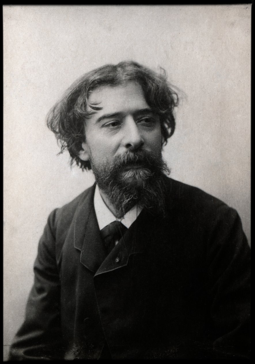 Porträtt av Alphonse Daudet (1840-1897), fransk författare. av French Photographer