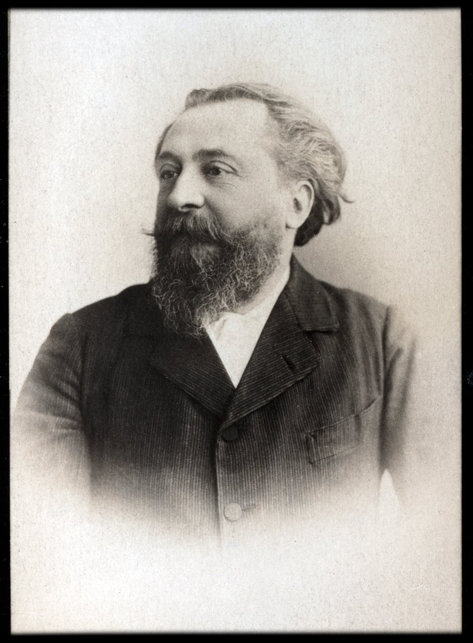 Porträtt av Catulle Mendes (1841-1909), fransk poet. av French Photographer