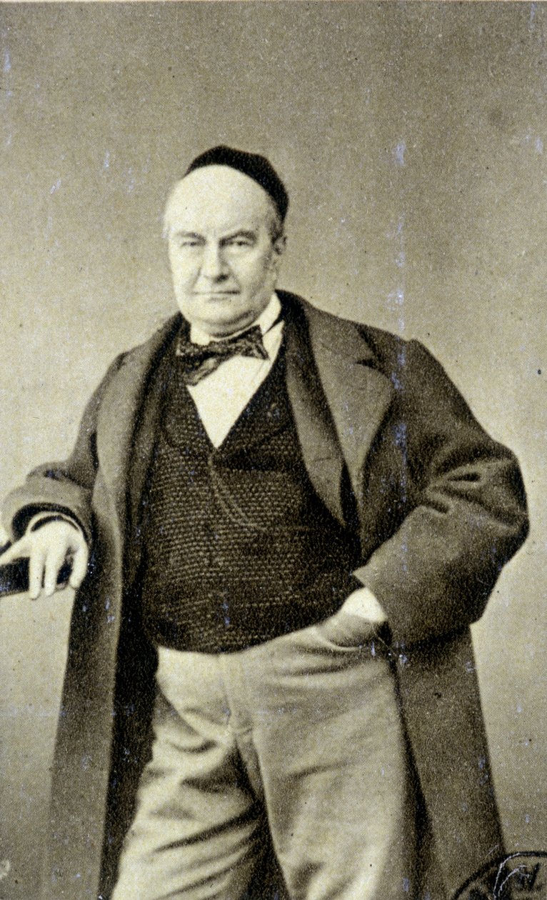 Porträtt av Charles Augustin Sainte Beuve (1804 - 1869) (Sainte-Beuve), författare, journalist och litteraturkritiker. av French Photographer