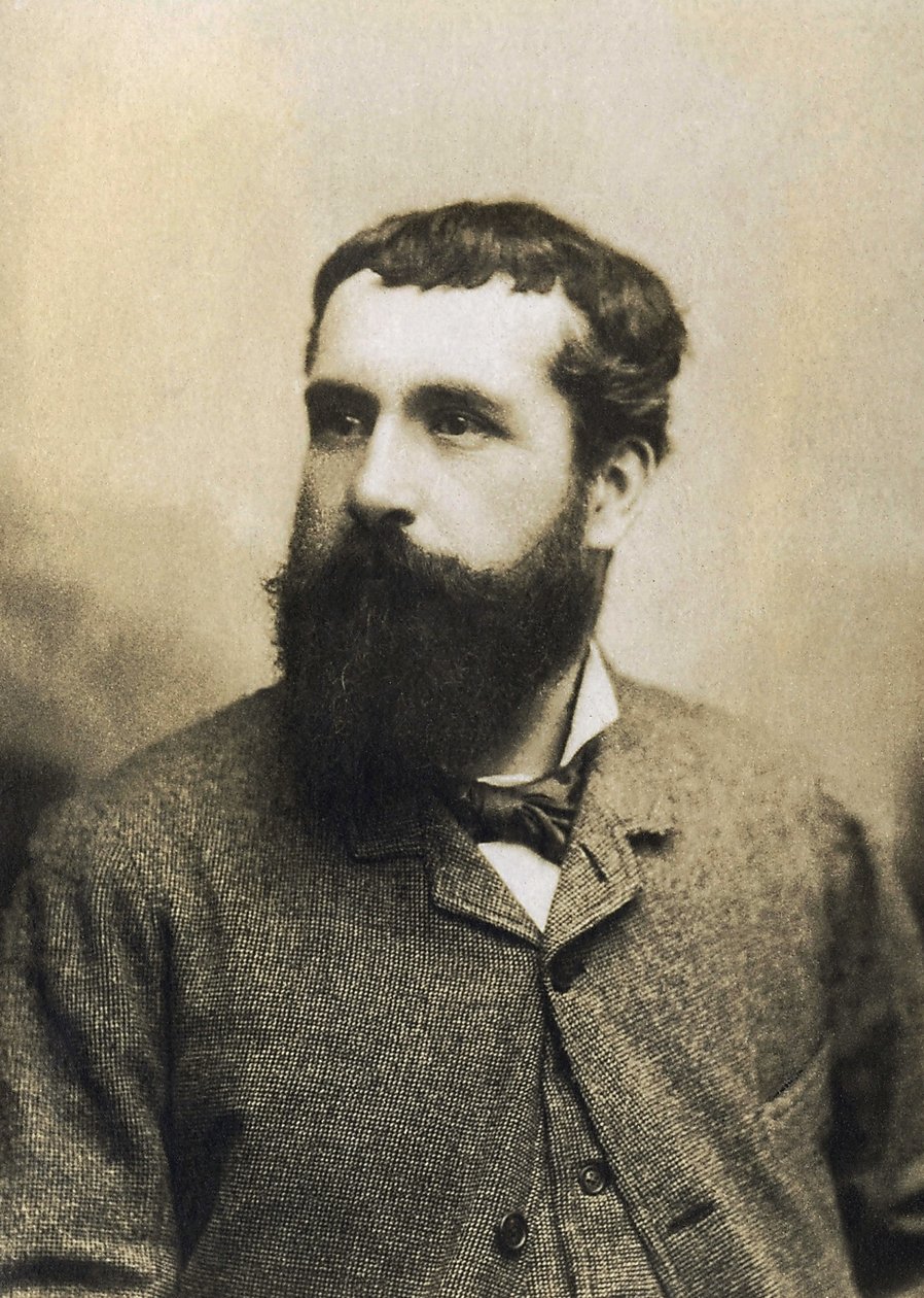 Porträtt av Claude Monet (1840-1926), fransk målare. av French Photographer