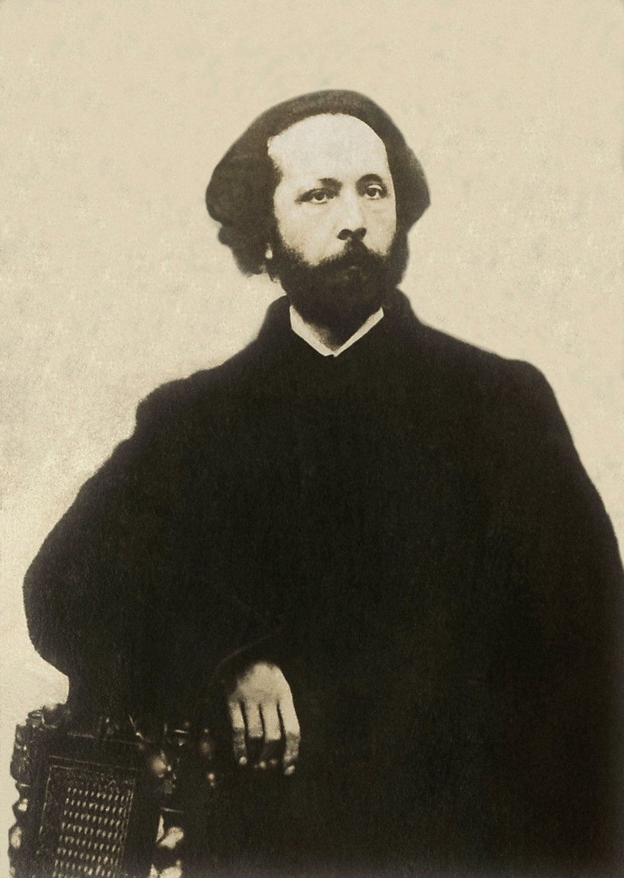 Porträtt av Edouard Lalo (1823-1892), fransk kompositör. Fotografi, sent 1800-tal, Paris. av French Photographer