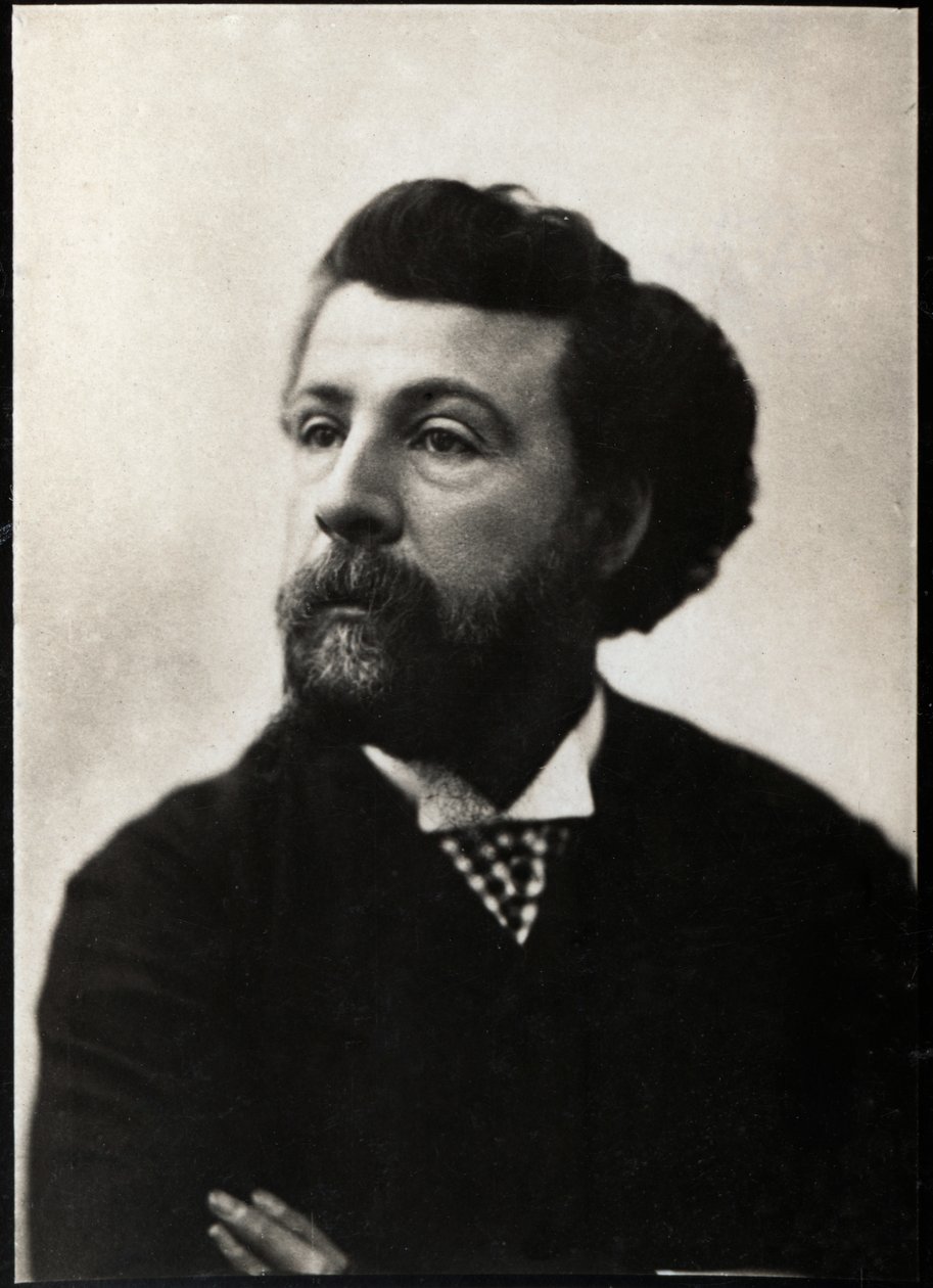 Porträtt av Edouard Pailleron (1834-1899), fransk poet och dramatiker. av French Photographer