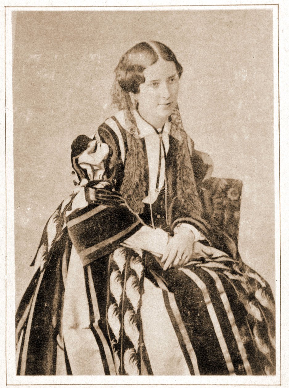 Porträtt av Elisabeth Felix kallad Mademoiselle Rachel 1851, fransk tragedian (1821 - 1858) av French Photographer