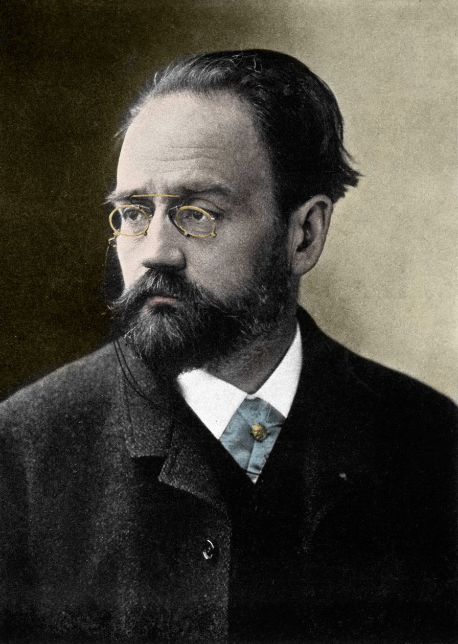 Porträtt av Emile Zola (1840-1902) fransk författare. av French Photographer