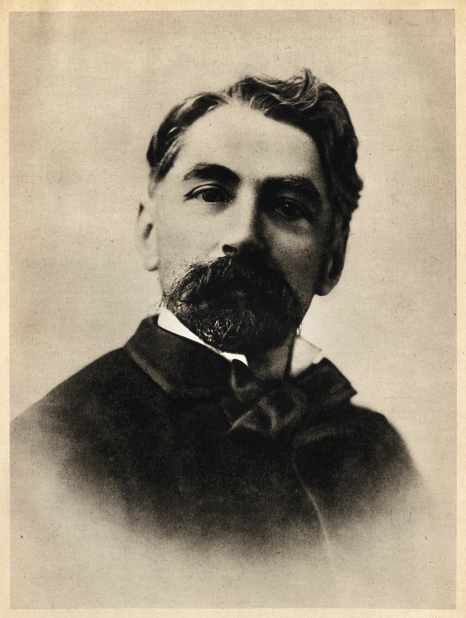 Porträtt av Etienne Mallarme 1869, dit Stephane Mallarme av French Photographer