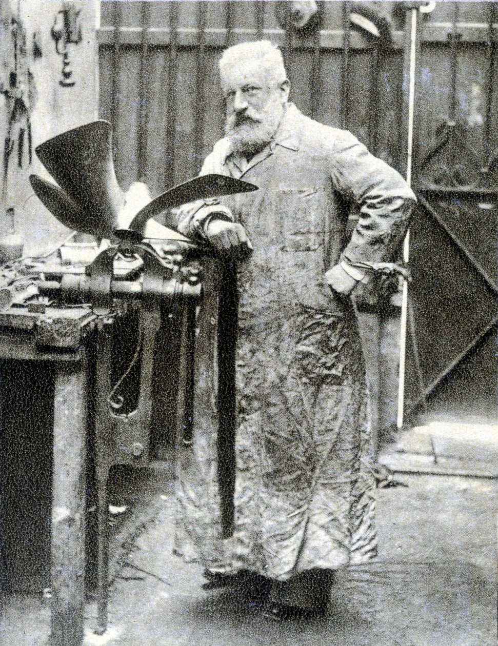 Porträtt av Fernand Forest (1851 - 1914), fransk uppfinnare (motor, bildelar...) - fotografi av French Photographer