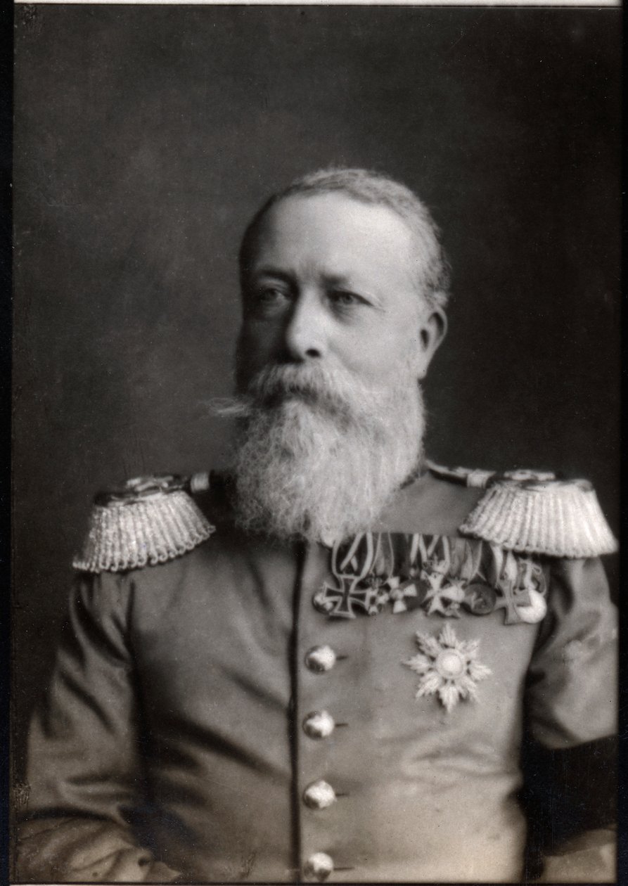 Porträtt av Fredrik (Friedrich) I av Baden (1826-1907) av French Photographer
