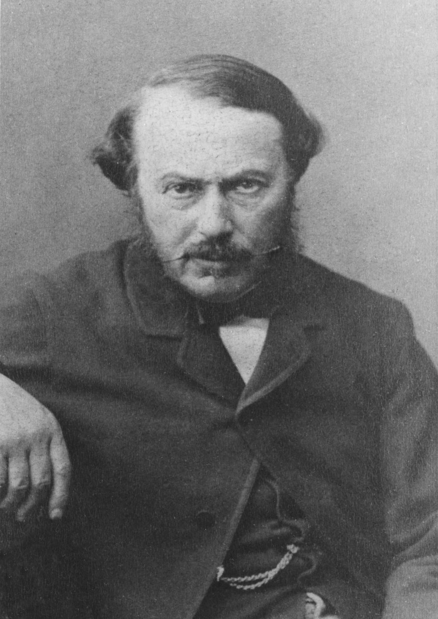 Porträtt av Jean Gilbert Victor Fialin, Duc de Persigny av French Photographer