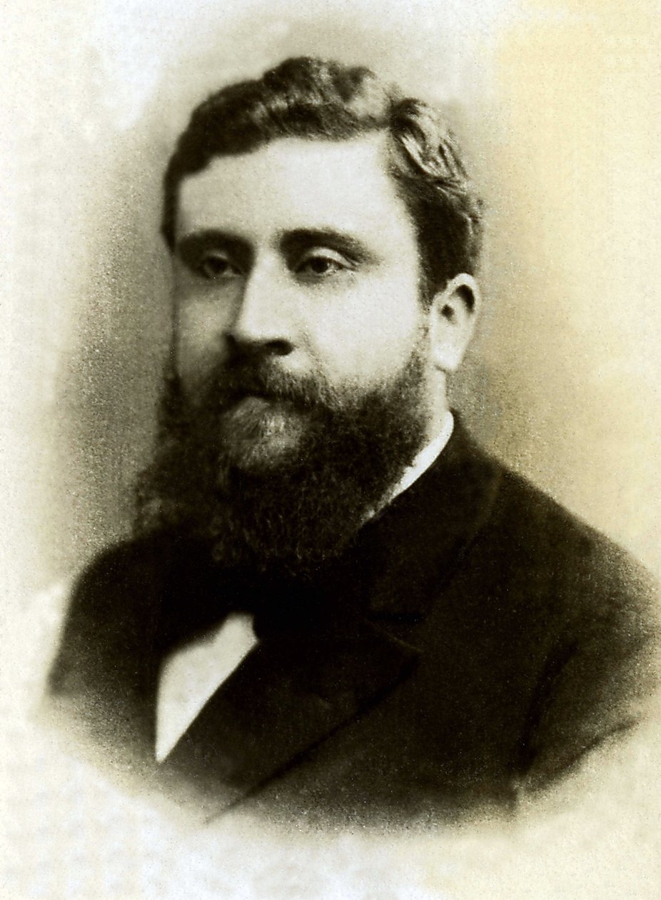 Porträtt av Jean Jaures (1859-1914), fransk politiker. av French Photographer