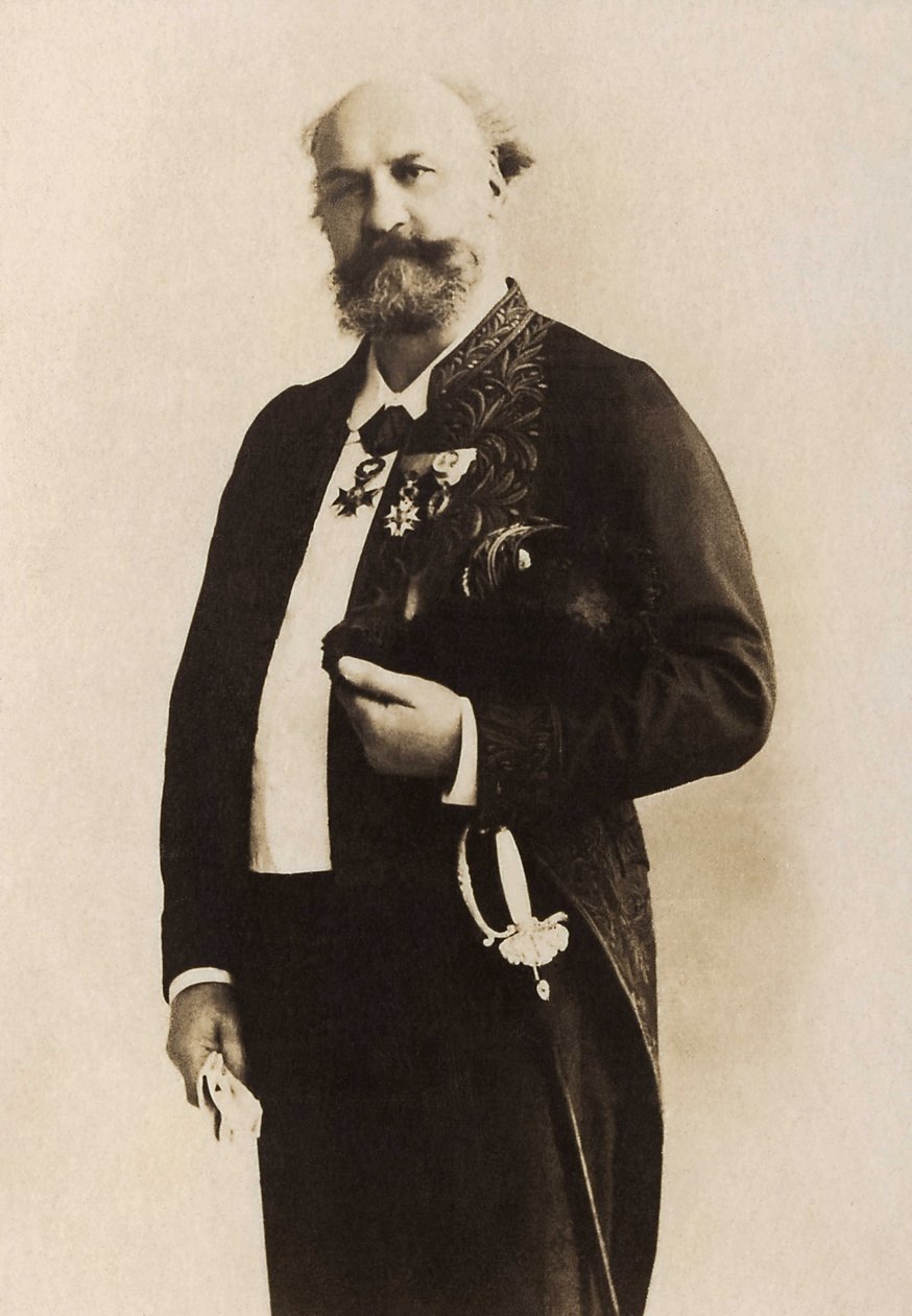 Porträtt av Jules Eugene Lenepveu (1819-1898), fransk målare. av French Photographer