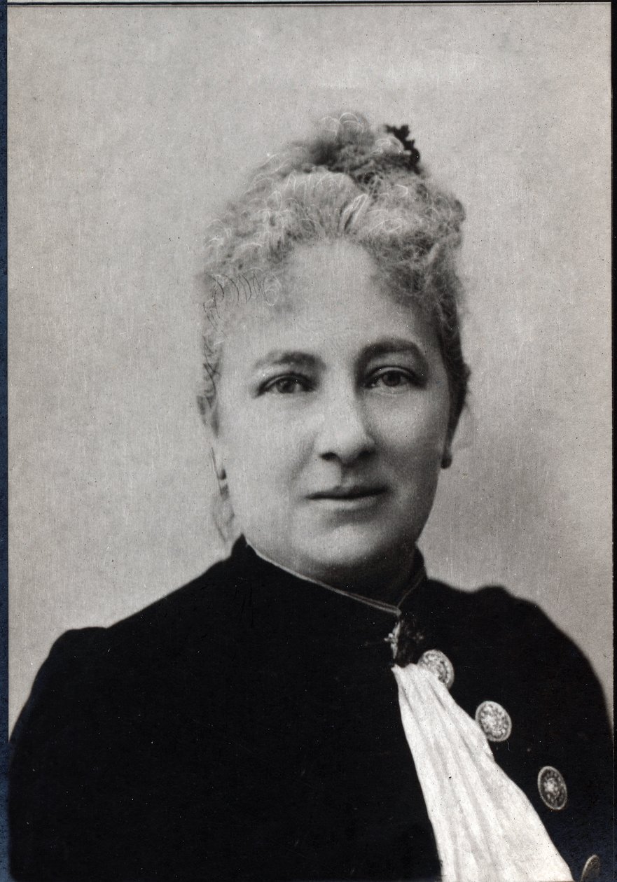 Porträtt av Juliette Adam (1836-1936), fransk författare och feminist. av French Photographer