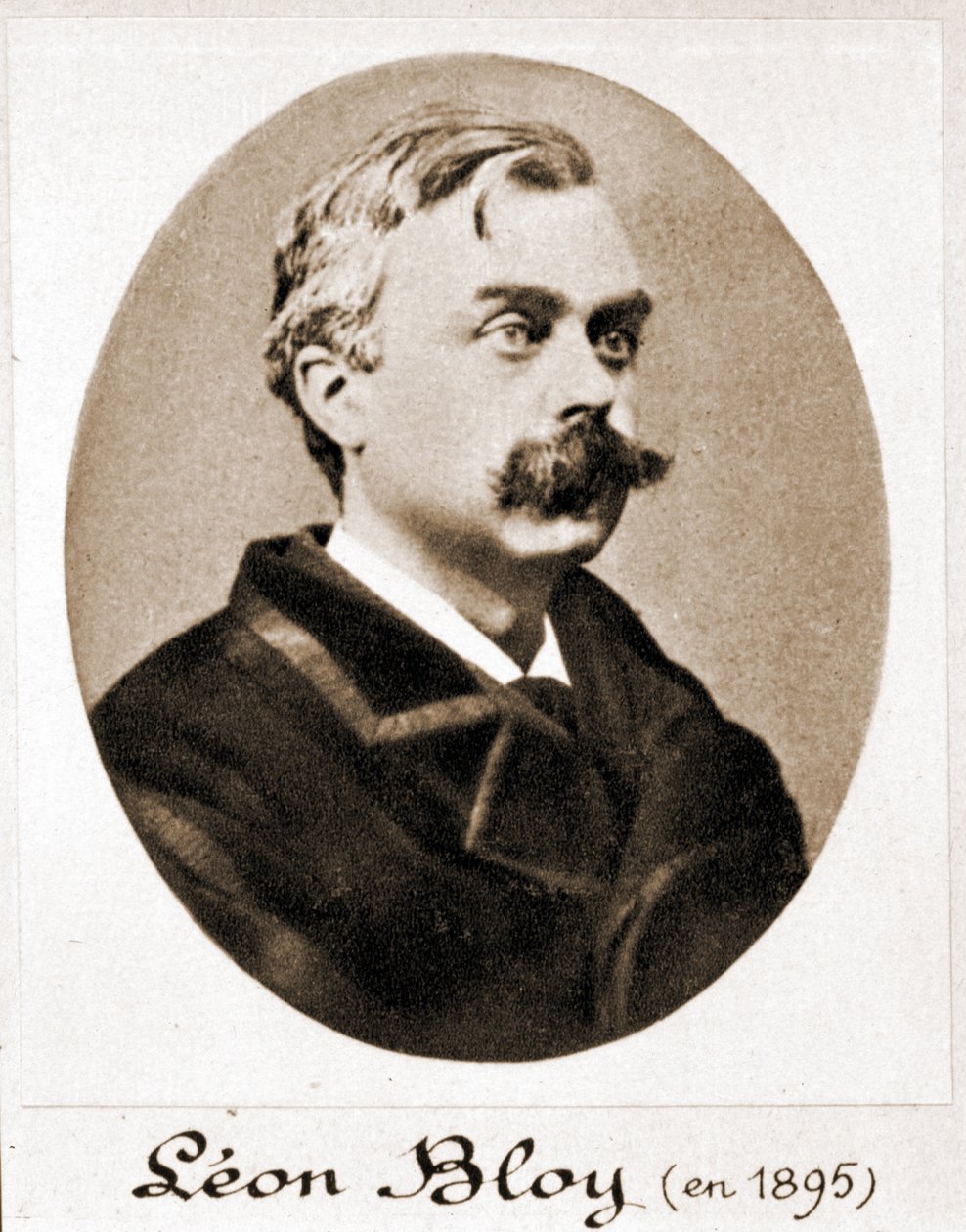 Porträtt av Léon Bloy (1846 - 1917), fransk författare. 1895 av French Photographer