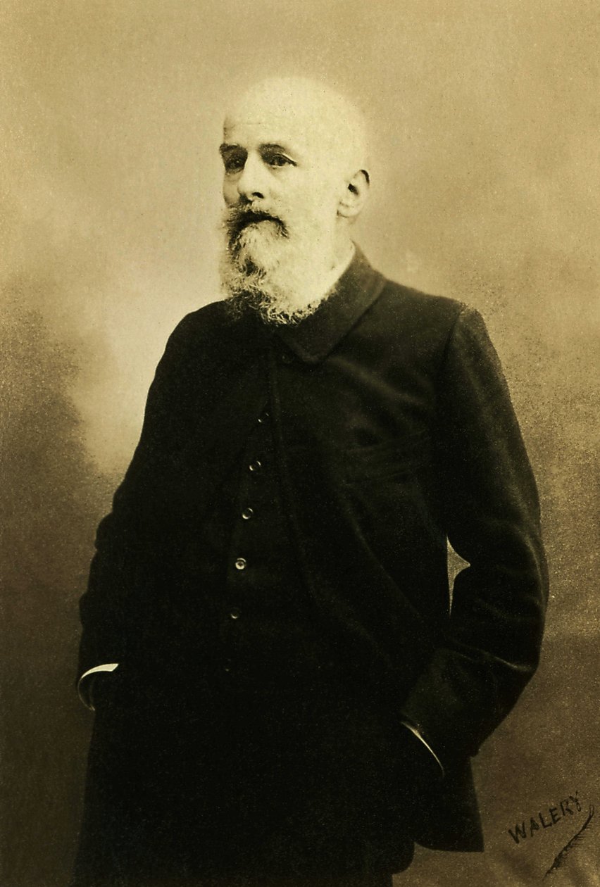 Porträtt av Paul Albert Bartholome (1848-1928), fransk målare och skulptör av French Photographer