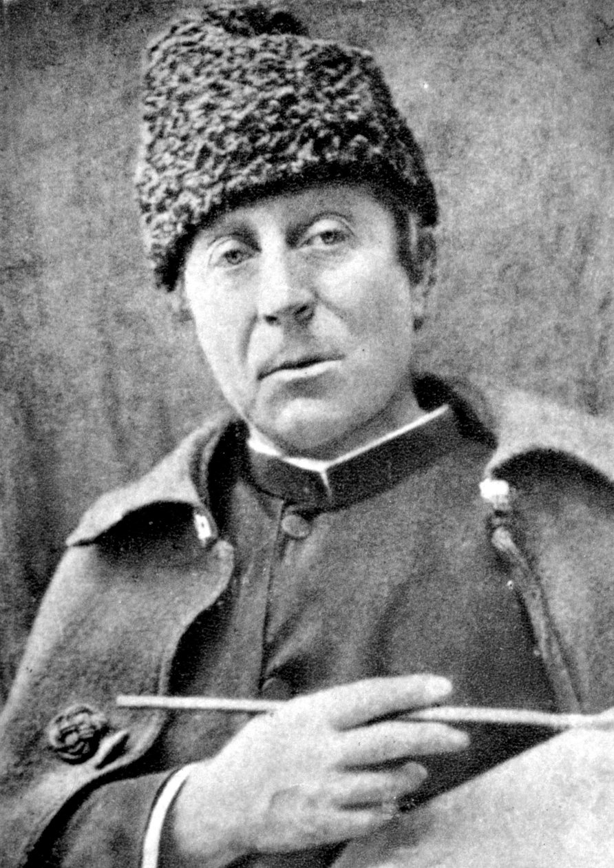 Porträtt av Paul Gauguin (1848-1903) fransk målare postimpressionist, cirka 1888. av French Photographer
