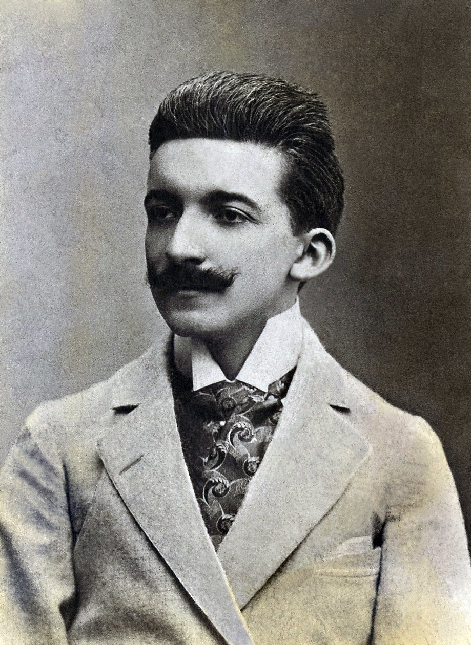 Porträtt av Pierre Louis dit Louys (1870-1925), fransk författare. av French Photographer
