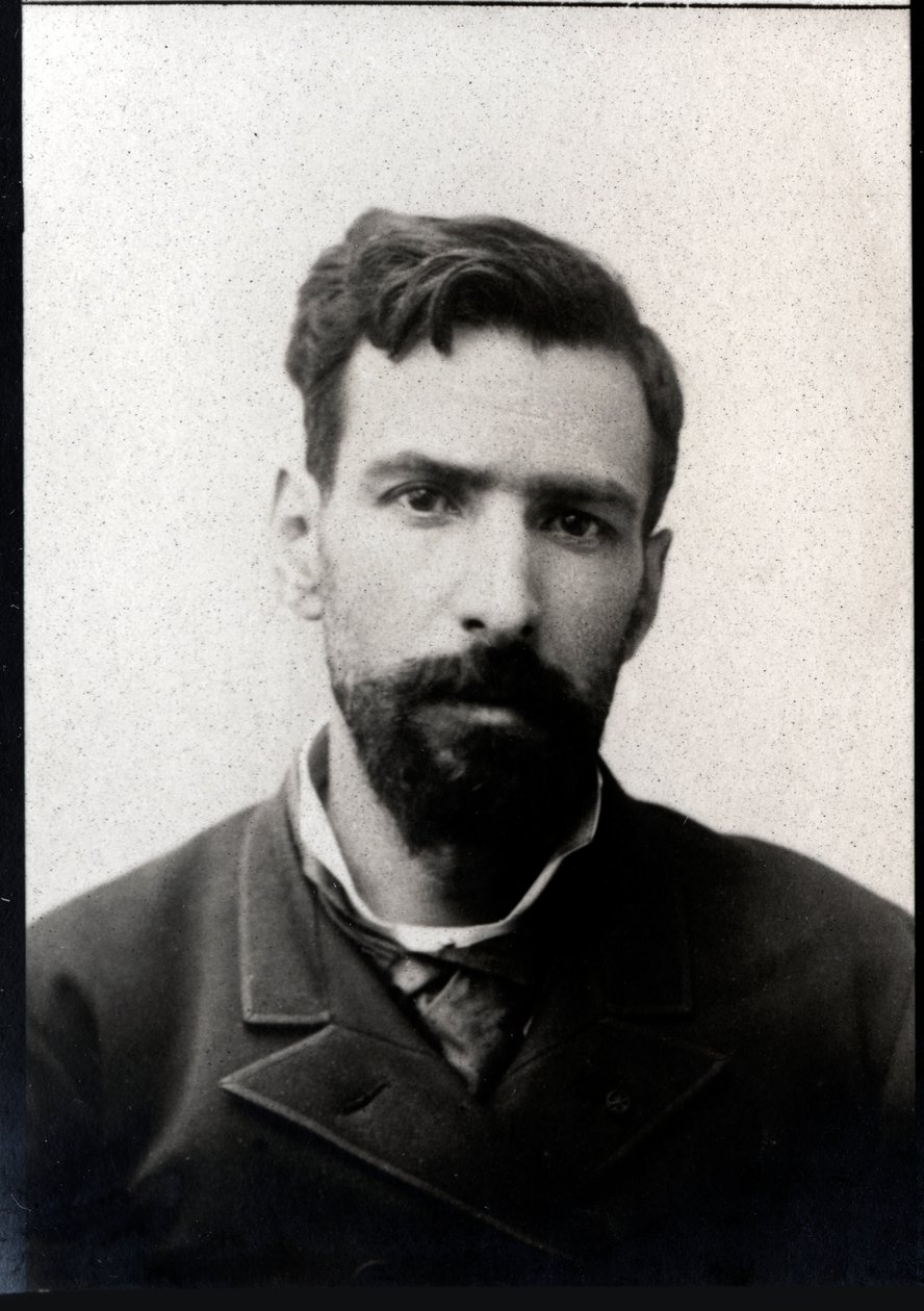 Porträtt av Pietro Paolo Savorgnan di Brazza (1852-1905), Franco italiensk upptäcktsresande. av French Photographer