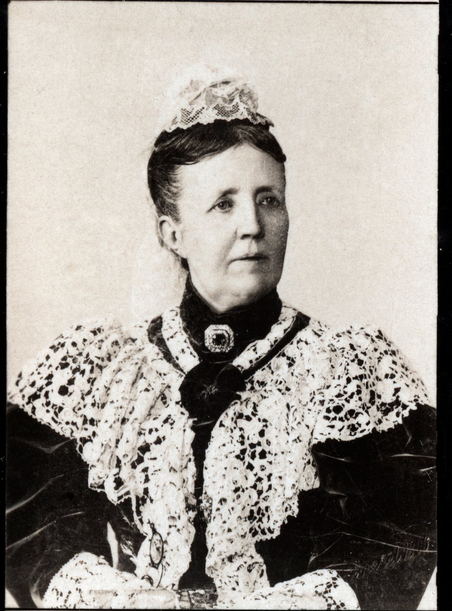 Porträtt av Sofia av Nassau (1836-1913), drottning gemål av Sverige och Norge. av French Photographer