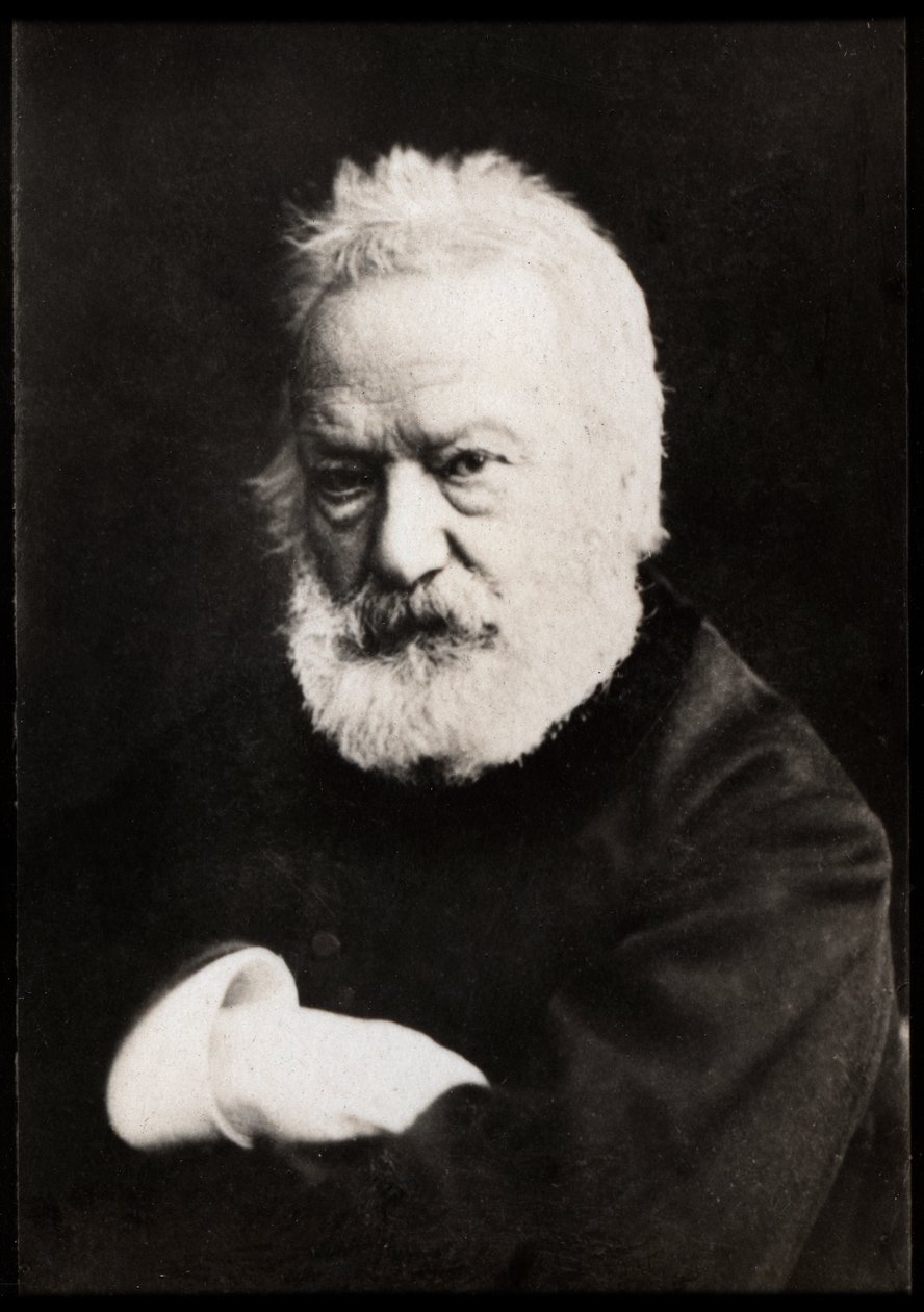 Porträtt av Victor Hugo (1802-1885), fransk poet, dramatiker, romanförfattare, essäist. av French Photographer