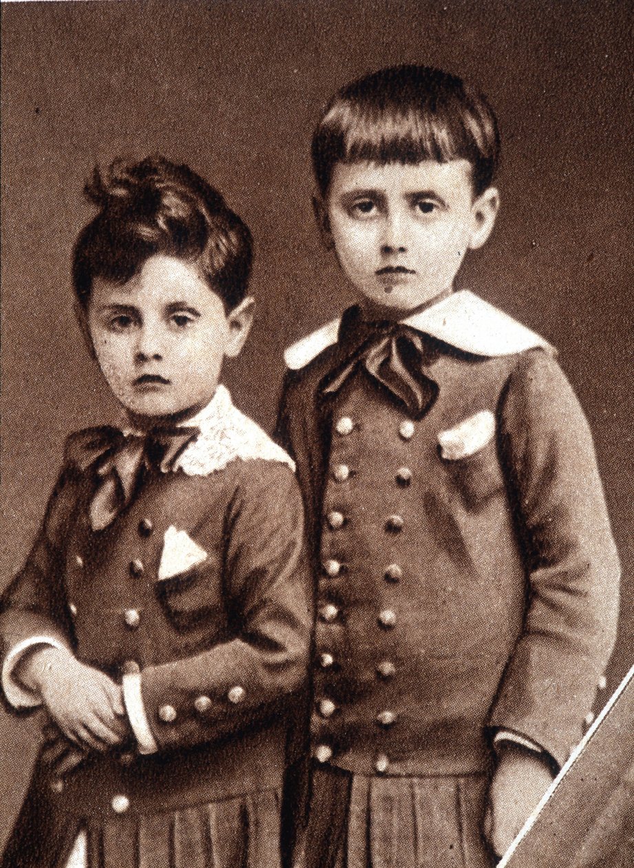 Robert och Marcel Proust barn 1877. av French Photographer