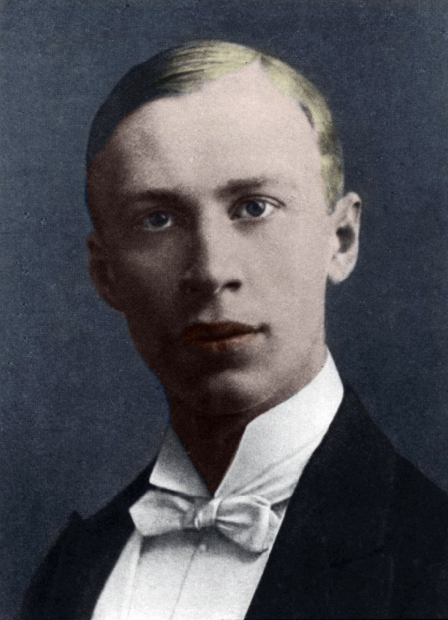 Serge Prokofiev (handfärgat foto) av French Photographer