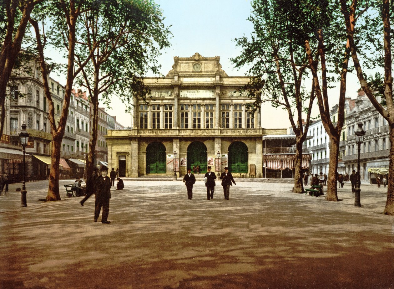 Stadsteatern i Béziers, Frankrike, 1890-1900 av French Photographer