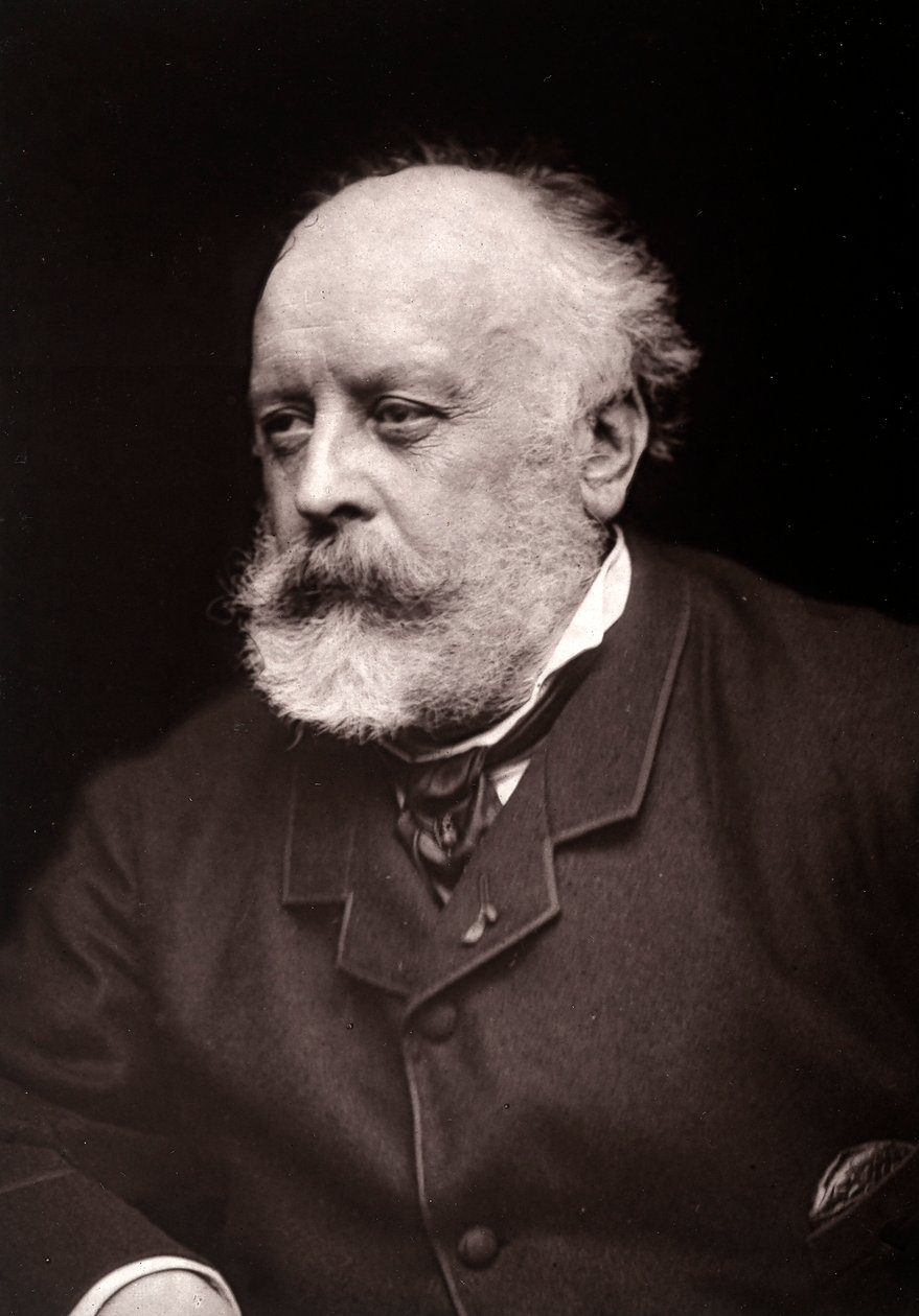 Konstnären Evariste-Vital Luminais porträtterad med anledning av Salongen i Paris 1885 av French Photographer