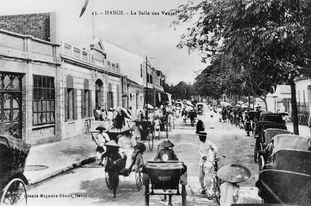 Försäljningslokalen i Hanoi, ca 1920 av French Photographer