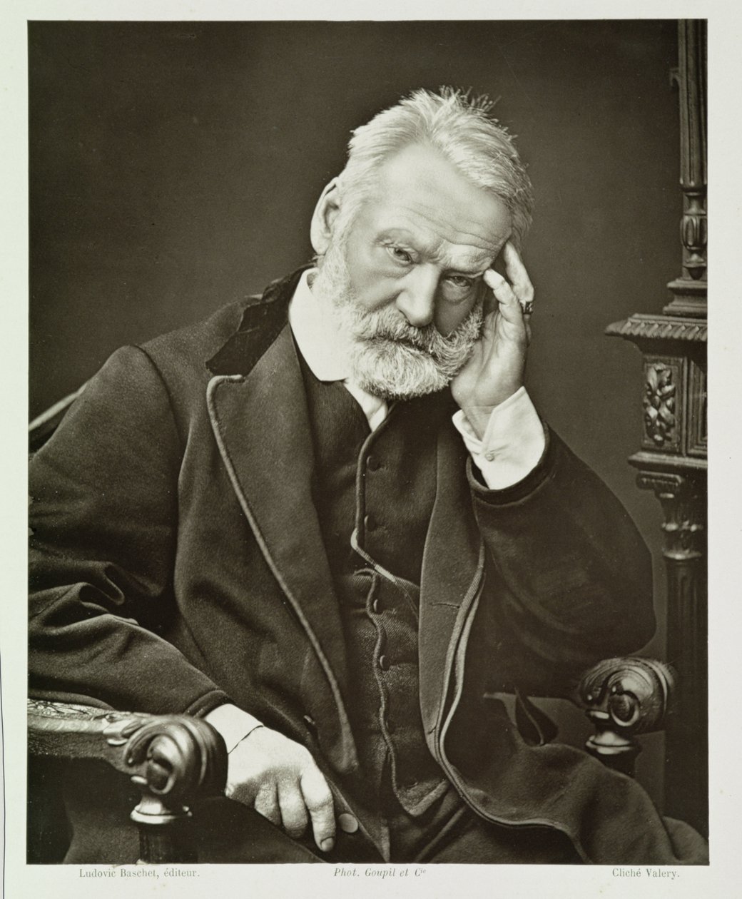 Victor Hugo (1802-85), från Contemporary Gallery, ca 1874-78 av French Photographer