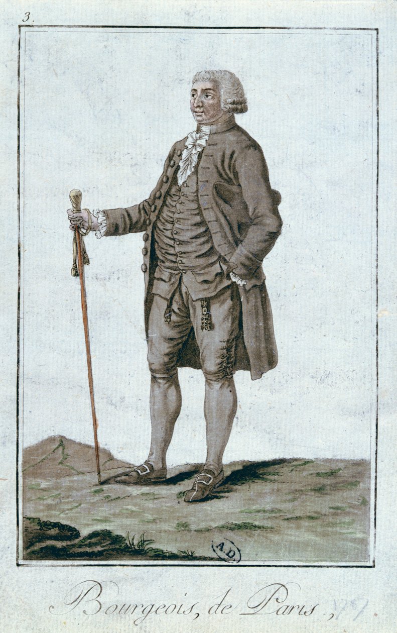 En borgare i Paris, 1787 av French School