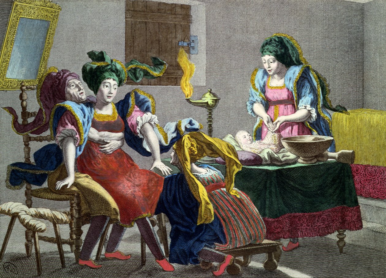En grekisk kvinna från skärgården föder, 1700-talets andra hälft av French School